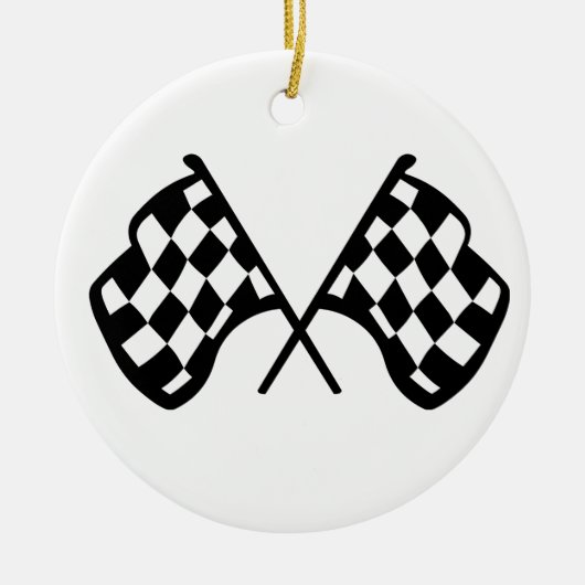 Grand Prix Flags Keramisch Ornament (Voorkant)