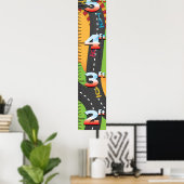 Grand Prix-groei grafiek. Poster (Thuiskantoor)