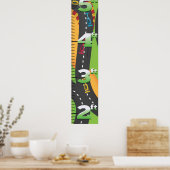 Grand Prix-groei grafiek. Poster (Keuken)