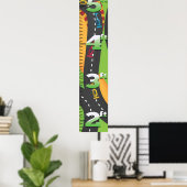 Grand Prix-groei grafiek. Poster (Thuiskantoor)