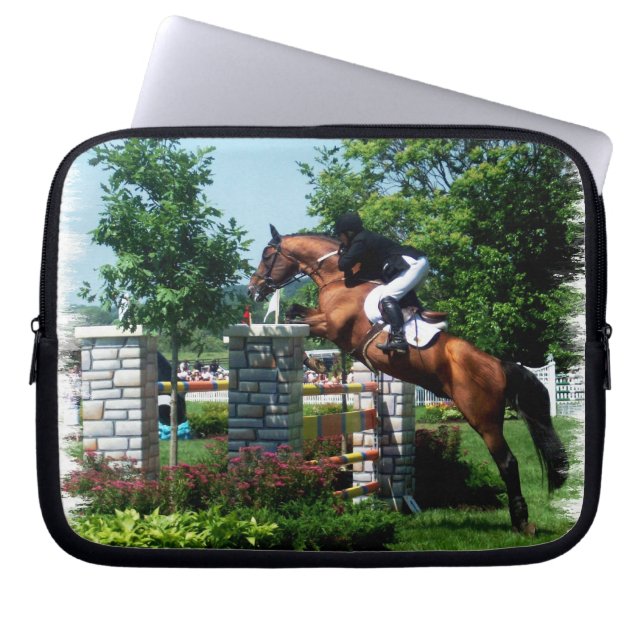 Grand Prix Horse Electronics Bag Laptop Sleeve (Voorkant)