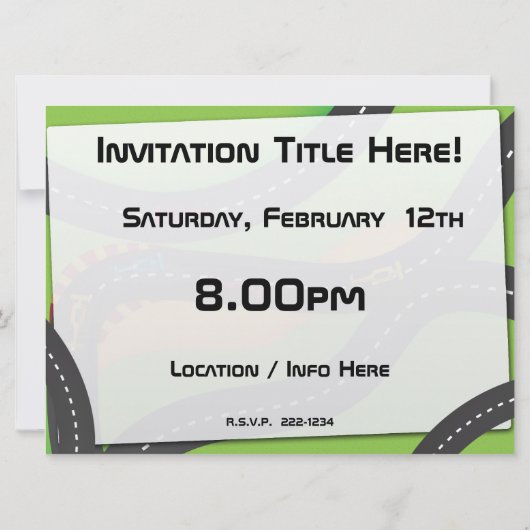 Grand Prix Kaart (Achterkant)