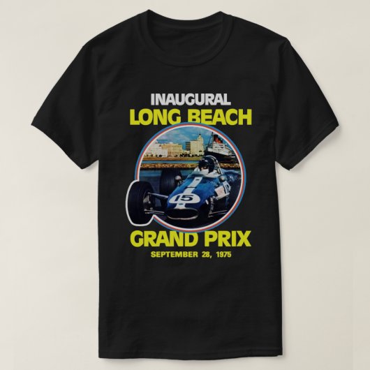 Grand Prix Long Beach 1975 T-shirt (Design voorkant)