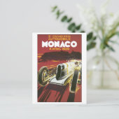 Grand Prix Monaco Avril 1930 Briefkaart (Staand voorkant)