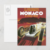 Grand Prix Monaco Briefkaart (Voorkant / Achterkant)