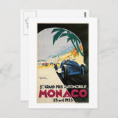  Grand Prix Monaco Racing Briefkaart (Voorkant / Achterkant)