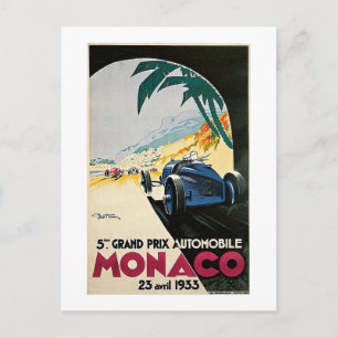 Grand Prix Monaco Racing Briefkaart