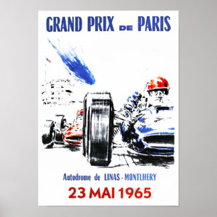 Grand Prix-Poster Parijs 1965 Poster