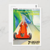 Grand Prix-race van Turijn 1935  Briefkaart (Voorkant / Achterkant)