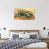 Grand Prix Racecar van Frankrijk: Ethan Harper Canvas Afdruk (Insitu (Slaapkamer))