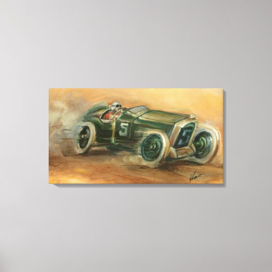 Grand Prix Racecar van Frankrijk: Ethan Harper Canvas Afdruk (Voorkant)