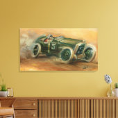 Grand Prix Racecar van Frankrijk: Ethan Harper Canvas Afdruk (Insitu (Woonkamer))
