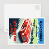 Grand Prix Racing Poster 1949 Briefkaart (Voorkant / Achterkant)