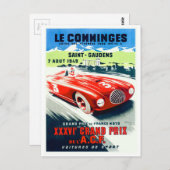 Grand Prix Racing Poster 1949 Briefkaart (Voorkant / Achterkant)