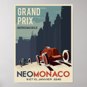 Grand Prix Retromobile Poster