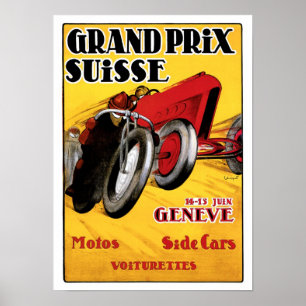 Grand Prix Suisse Automobile &  Art Poster