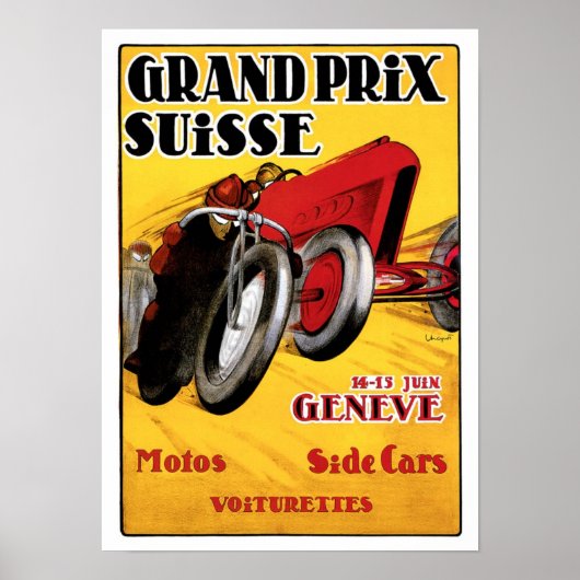 Grand Prix Suisse Automobile &  Art Poster (Voorkant)