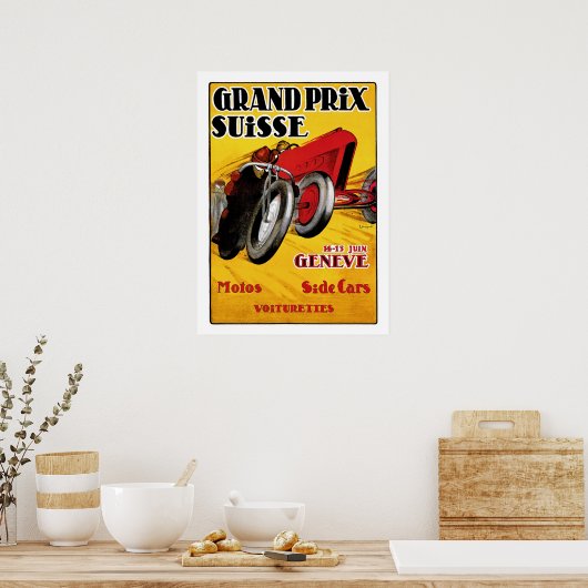 Grand Prix Suisse Poster (Keuken)