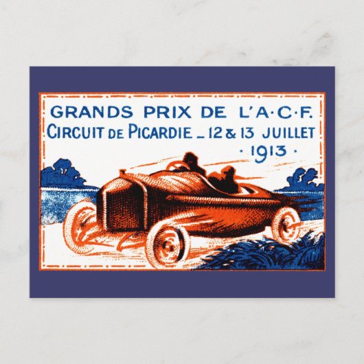 Grand Prix van 1913 Briefkaart (Voorkant)