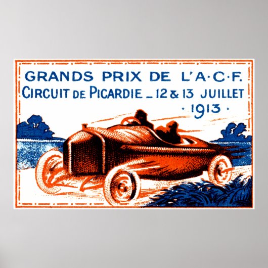 Grand Prix van 1913 Poster (Voorkant)