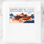 Grand Prix van 1913 Rechthoekige Sticker (Tas)