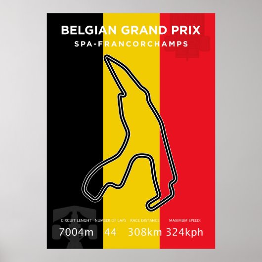 Grand Prix van België Poster (Voorkant)