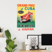 Grand Prix van Cuba 1958 - Poster (Thuiskantoor)