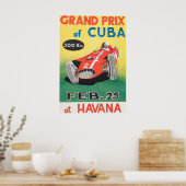 Grand Prix van Cuba 1958 - Poster (Keuken)
