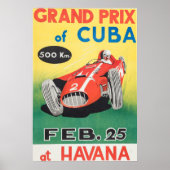 Grand Prix van Cuba 1958 - Poster (Voorkant)