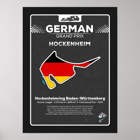 Grand Prix van Duitsland Poster (Voorkant)