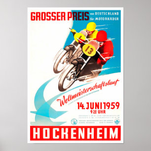 Grand Prix van Hockenheim 1959 Poster