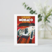 Grand Prix van Monaco 1930 Briefkaart (Staand voorkant)