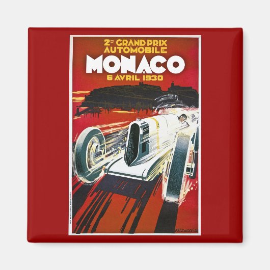 Grand Prix van Monaco 1930 Magneet (Voorkant)