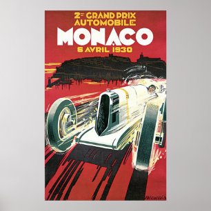 Grand Prix van Monaco 1930 Poster