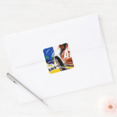 Grand Prix van Monaco 1931 -  Poster Vierkante Sticker (Envelop)