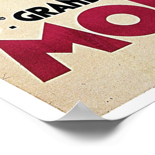 Grand Prix van Monaco, 1933 Poster voor reizen doo (Hoek)