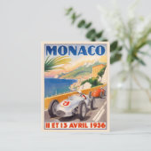 Grand Prix van Monaco 1936  Briefkaart (Staand voorkant)