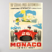 Grand Prix van Monaco 1957 Poster (Voorkant)