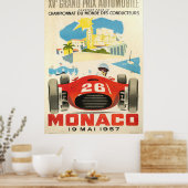 Grand Prix van Monaco 1957 Poster (Keuken)