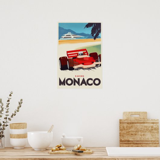 Grand Prix van Monaco Poster (Keuken)