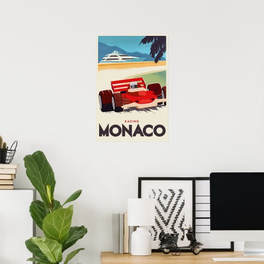 Grand Prix van Monaco Poster (Thuiskantoor)