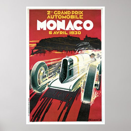 Grand Prix van Monaco uit 1930 Poster (Voorkant)