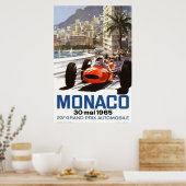 Grand Prix van Monaco uit 1965 Poster (Keuken)