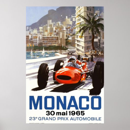 Grand Prix van Monaco uit 1965 Poster (Voorkant)