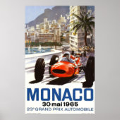 Grand Prix van Monaco uit 1965 Poster (Voorkant)