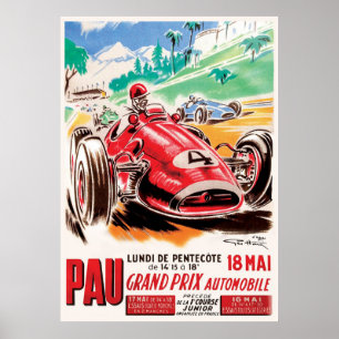 Grand Prix van PAU 1959 Poster