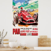Grand Prix van PAU 1959 Poster (Keuken)