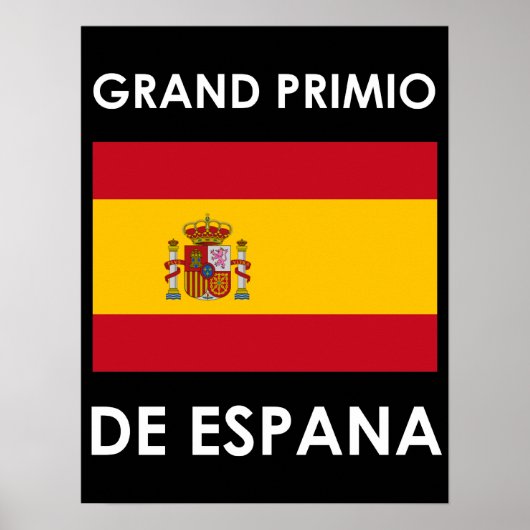 Grand Prix van Spanje Poster (Voorkant)