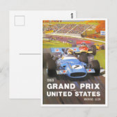 Grand Prix van Watkins Glen 1969 Briefkaart (Voorkant / Achterkant)