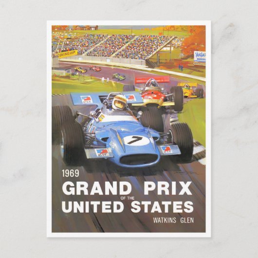 Grand Prix van Watkins Glen 1969 Briefkaart (Voorkant)